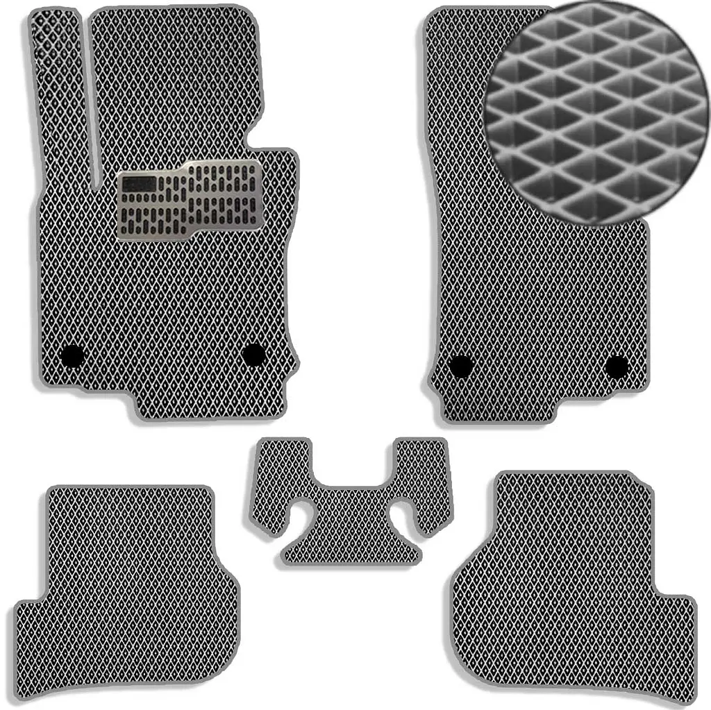 Килимки в салон EVA для Volkswagen Golf VI 2008-2012 з підп'ятником Сірі 5 шт
