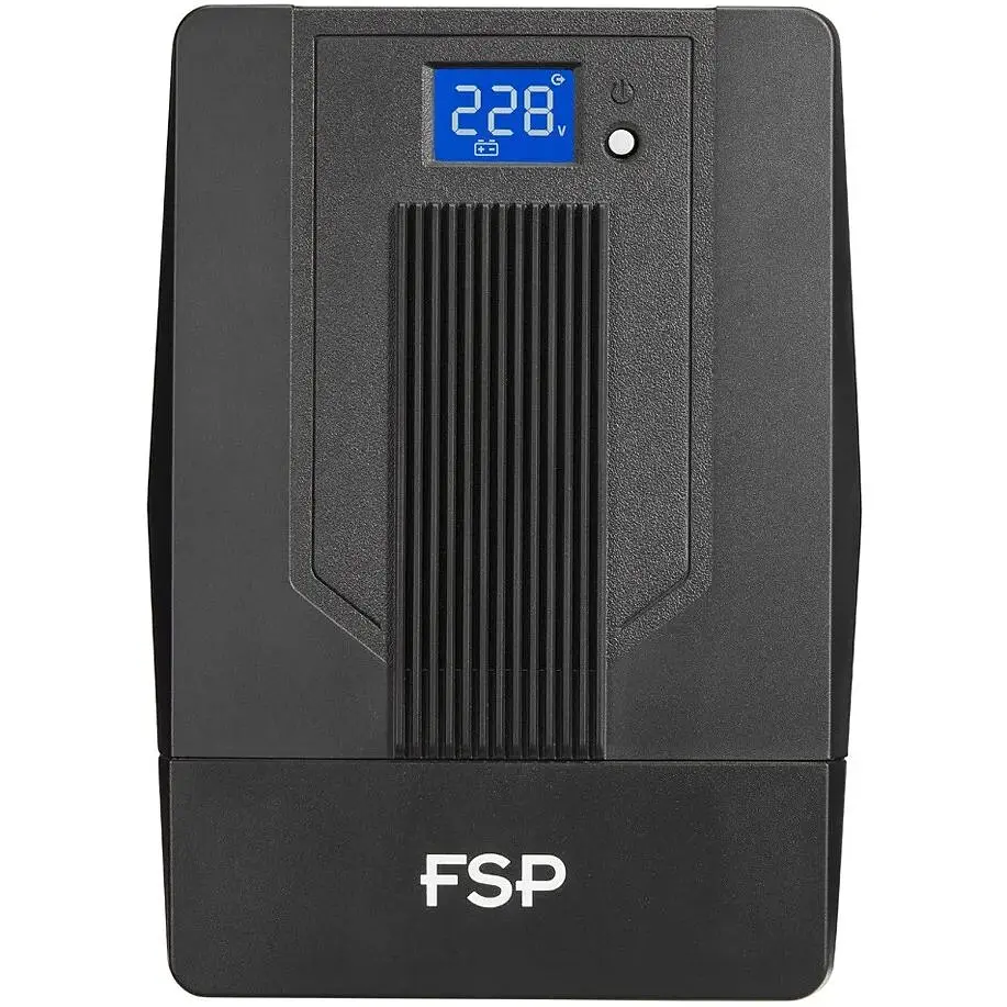 ИБП FSP iFP-600, 600ВА/360Вт, LCD, Schukox2. 230V/50Hz, USB, Black, - фото 2