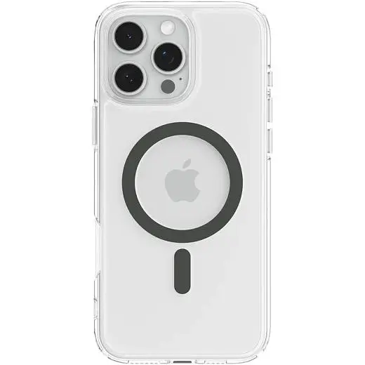 Прозрачный чехол Spigen Ultra Hybrid MagSafe Graphite для iPhone 16 Pro (ACS08130) - фото 5