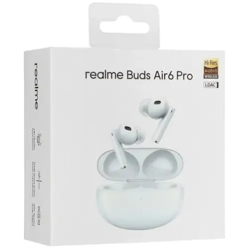 Бездротові навушники Realme Buds Air 6 Pro (RMA2401) стерео в кейсі білі RMA2401 - фото 3