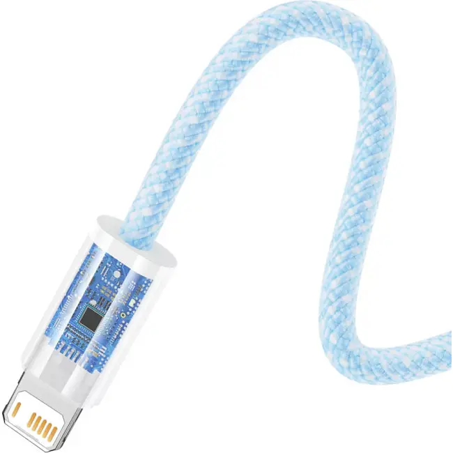 Кабель Baseus Dynamic Series Fast Charging Cable USB to Lightning 2.4A 1m CALD000403 Blue - фото 3