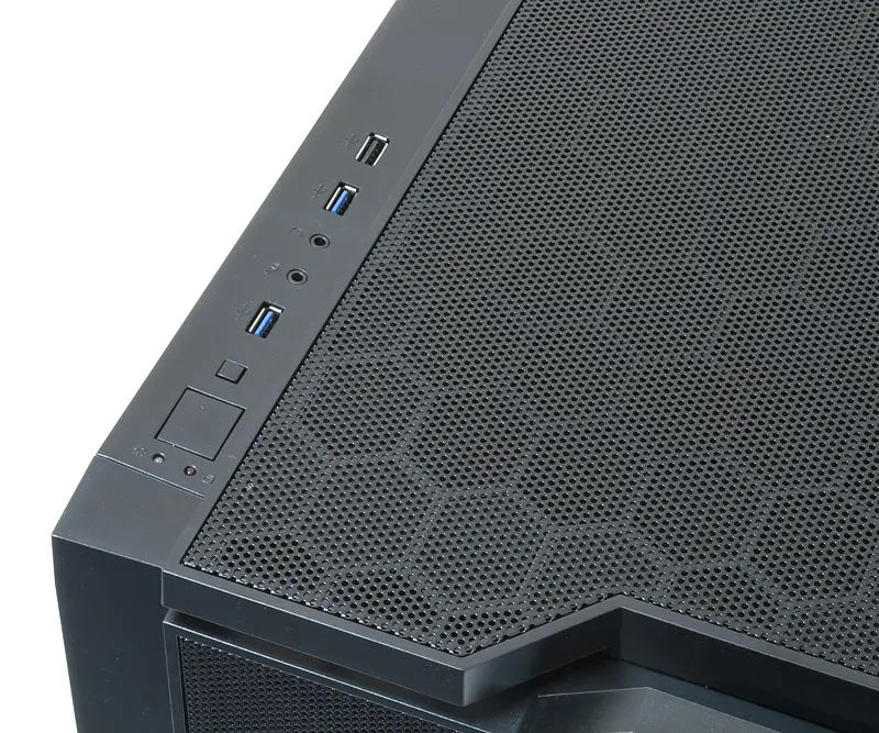 Корпус Chieftec GAMING CUBE CI-01B-OP mATX, без БЖ, Black - фото 7