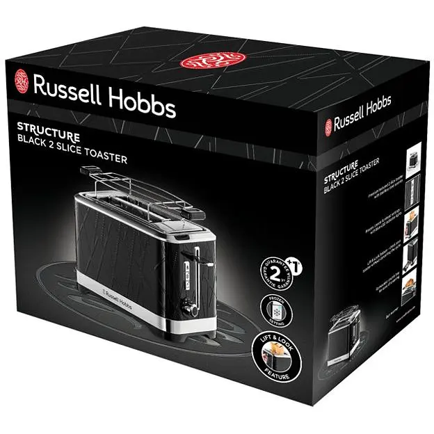 Тостер Russell Hobbs Structure 1050 Вт чорний (28091-56) - фото 3