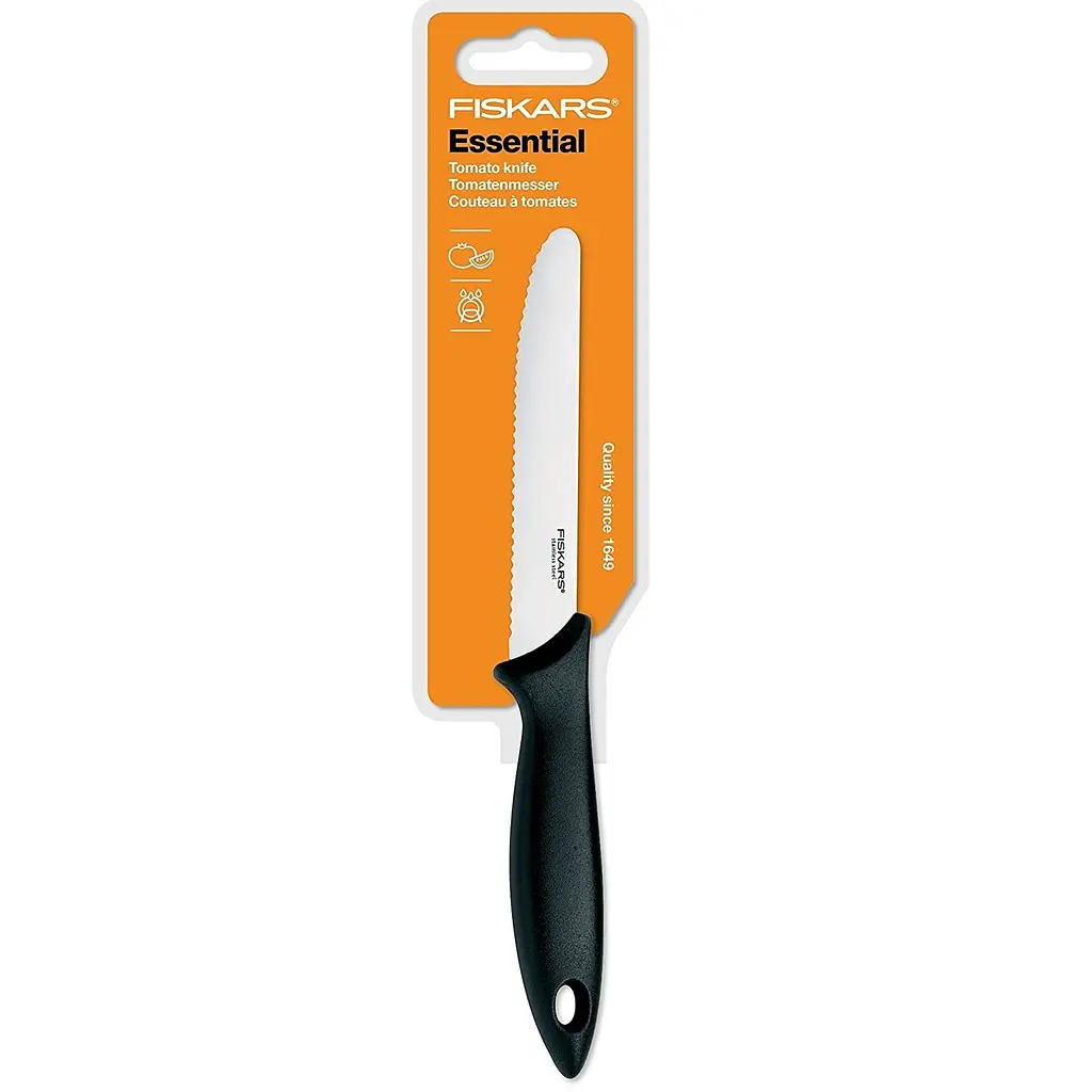 Ніж для томатів Fiskars Essential, 12 см (1023779) - фото 2