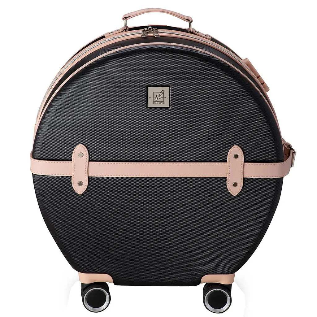 Чемодан Semi Line 20" S Black/Pink Cream (T5671-2) - фото 4