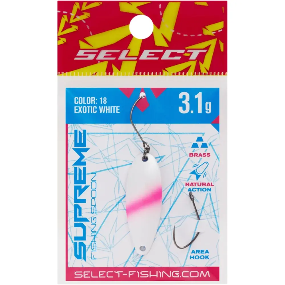 Блесна Select Supreme 3.1g 34mm #18 Exotic White - фото 2