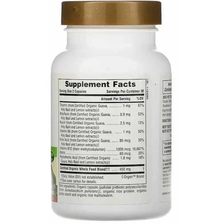 Вітамін В12 NaturesPlus Source of Life Garden органік 60 капсул - фото 2