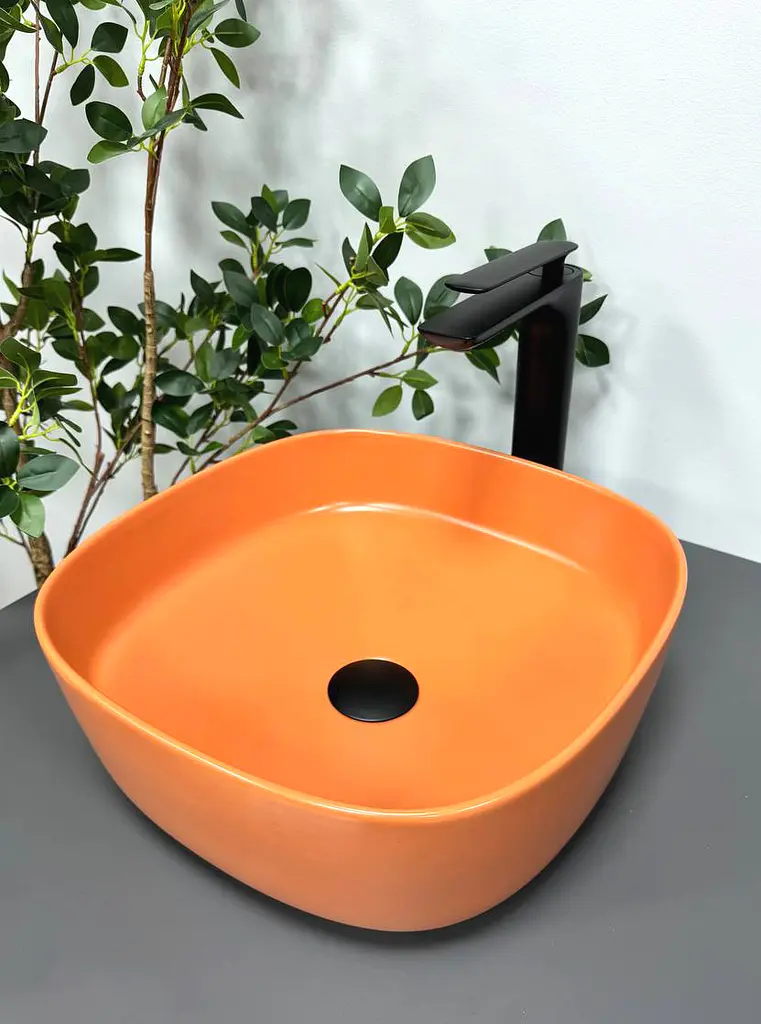 Умивальник VBI Arezzo terracotta matt накладний VBI-013204, Коричневий матовий - фото 2
