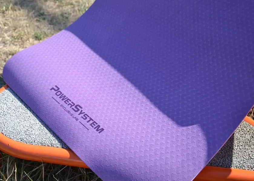 Килимок для йоги та фітнесу Power System PS-4060 TPE Yoga Mat Premium Purple (183х61х0.6) (4060PI-0) - фото 9