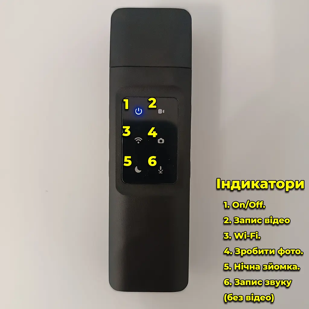 Нагрудна міні боді камера L13 FullHD з Wi-Fi 1080p / нагрудний відеореєстратор - фото 2