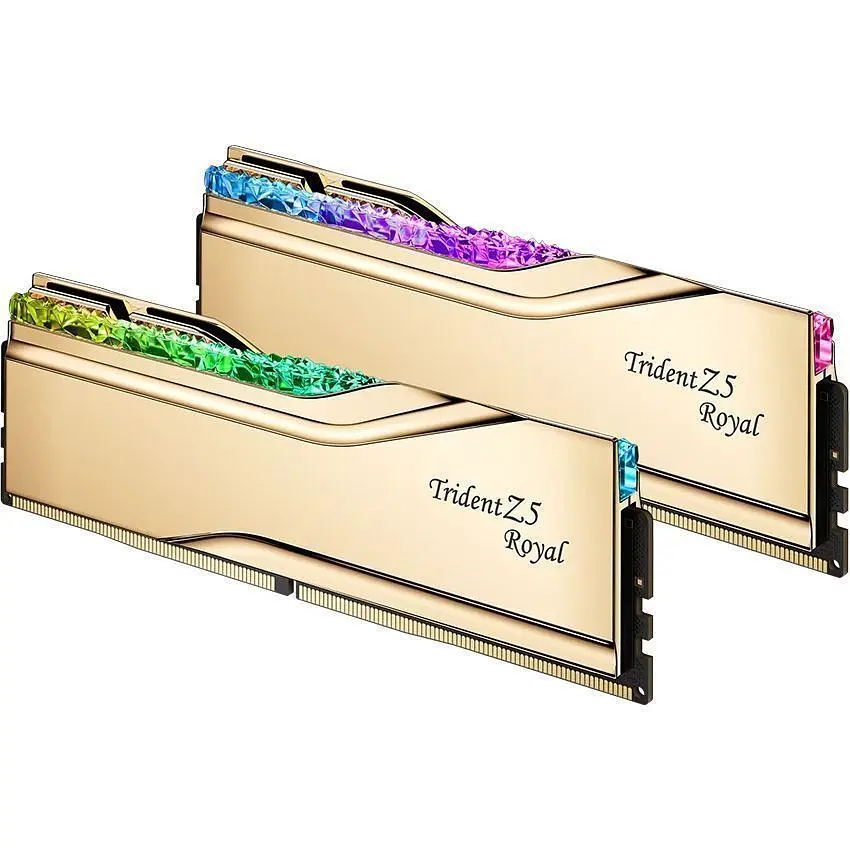 Модуль пам'яті DDR5 G.Skill Trident Z5 Royal 2x32GB 6000MHz Gold (F5-6000J2836G32GX2-TR5G) [148625] - фото 2