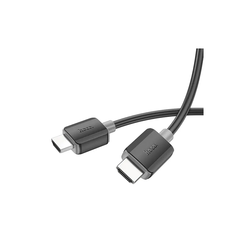 Кабель мультимедійний HDMI M to HDMI M 2.0m V2.0 4K black HOCO (6931474799395) - фото 3