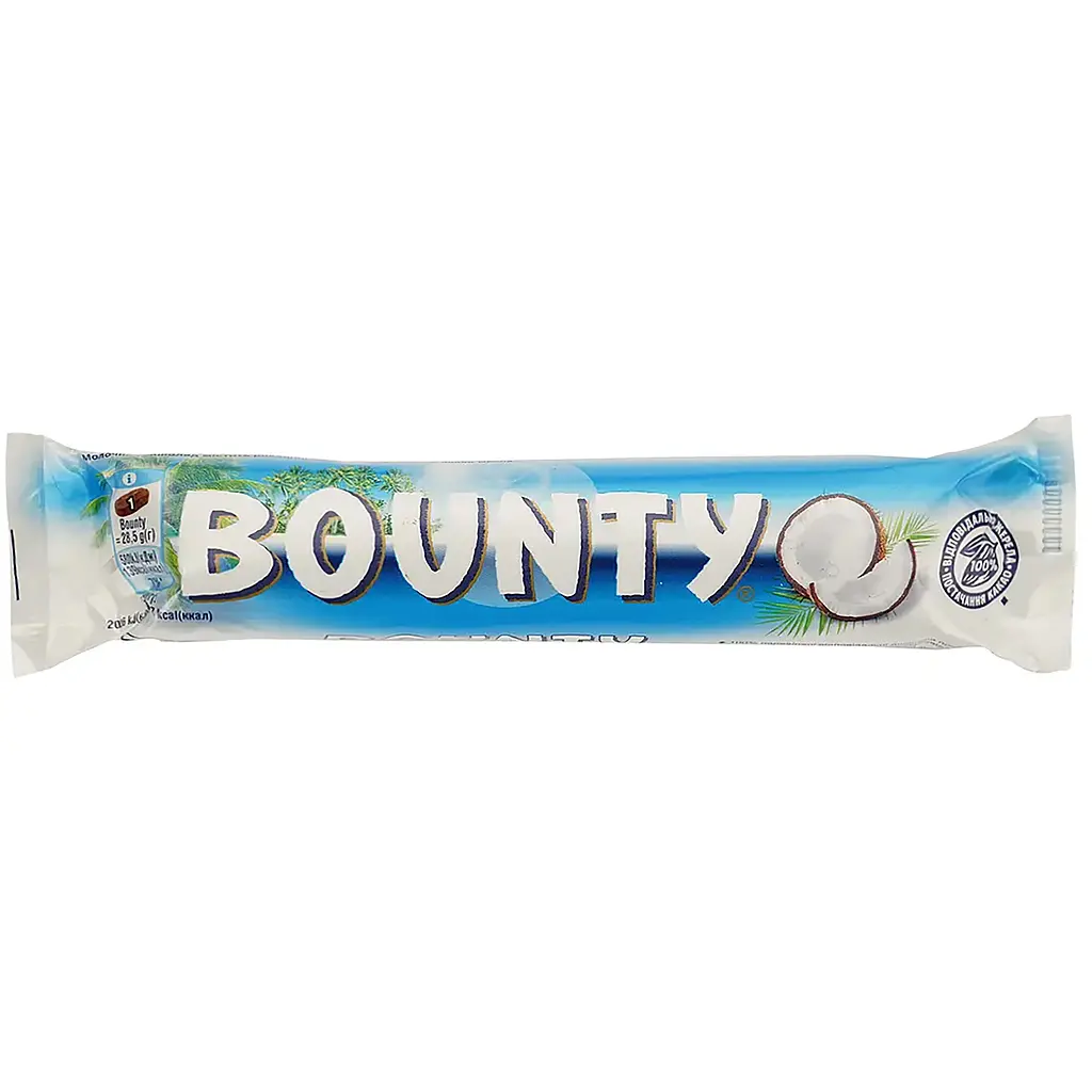Батончик Bounty у молочному шоколаді 1.368 кг (57 г х 24 шт.) - фото 2