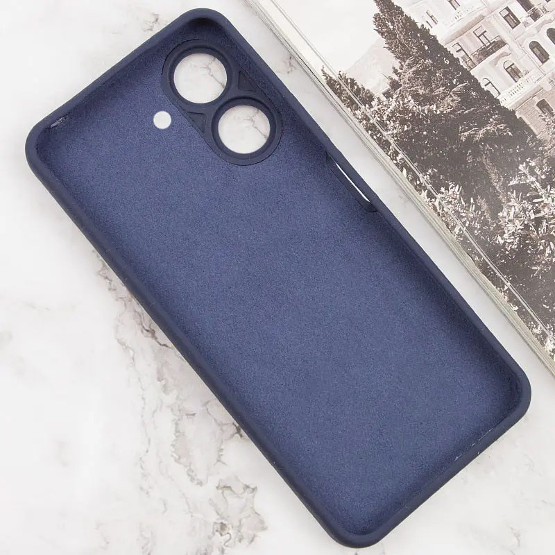 Чохол Getman TPU Liquid Silk Full Camera для Xiaomi Redmi 13Coco C65 Синій/Midnight Blue - фото 3