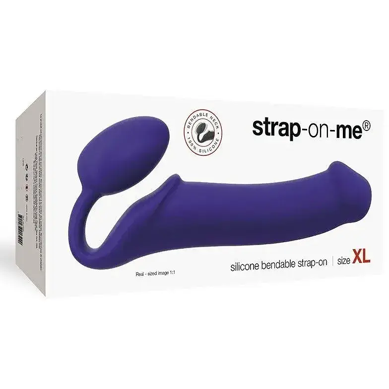 Безремневий страпон Strap-On-Me Violet XL повністю регульований діаметр 4.5 см - фото 3
