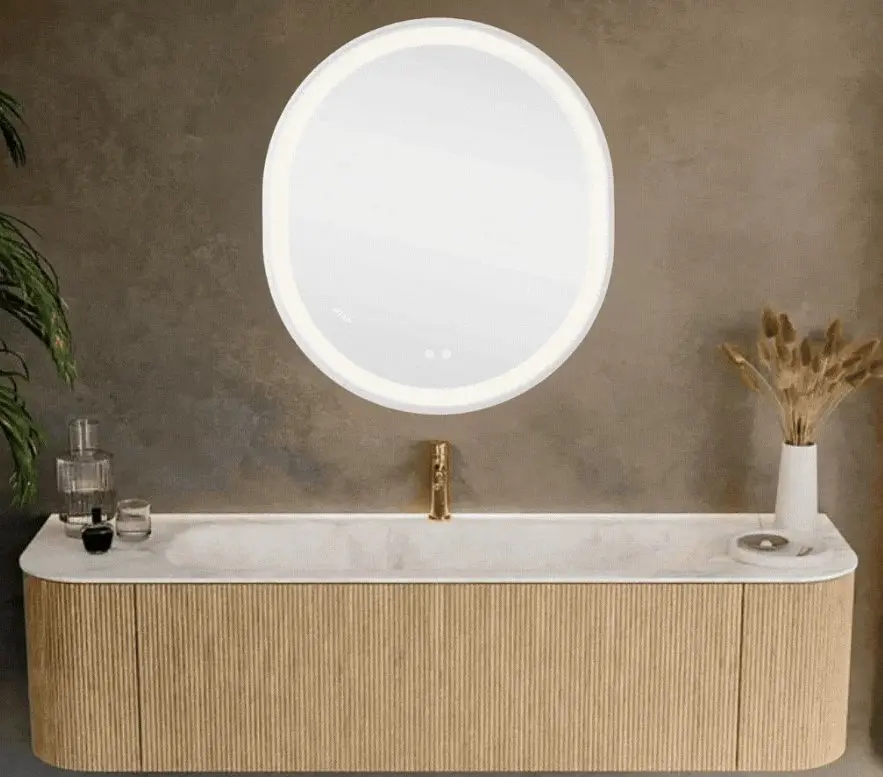 Дзеркало Qtap Gemini кругле з LED-підсвічуванням Touch QT2578R8071W - фото 10