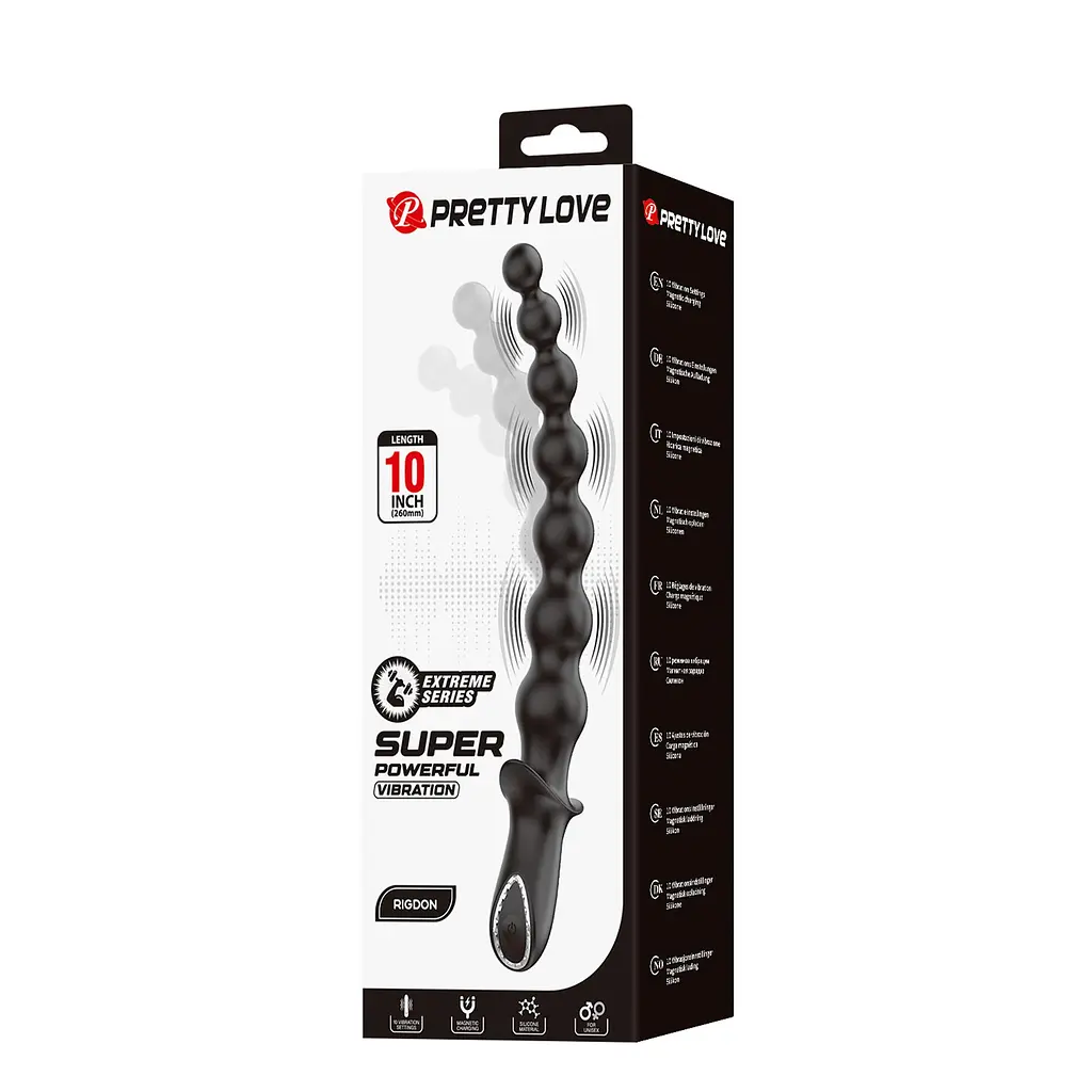 Анальный вибратор Pretty Love Dedron 26 см (черный) - фото 7