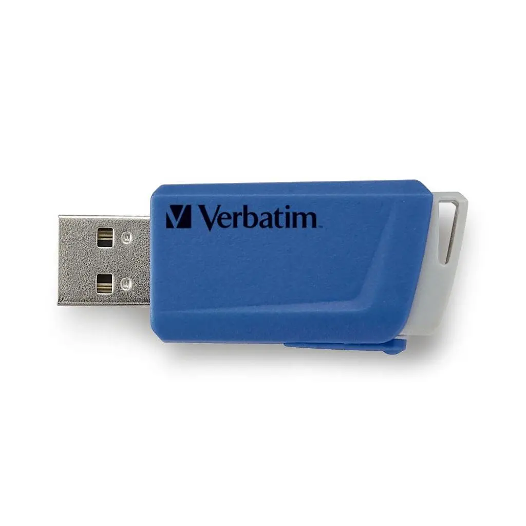Флеш-накопичувач Verbatim USB флеш накопичувач 2x32GB Store 'n' Click Red/Blue USB 3.2 (49308) - фото 5