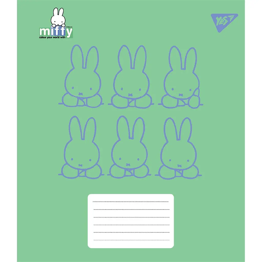 Набор тетрадей Yes Miffy Bunny A5 в косую линию 12 листов 25 шт. (767619) - фото 2