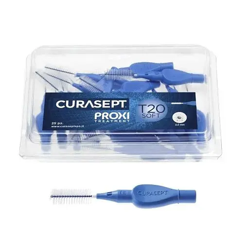 Міжзубний йоржик Curasept Proxi T20soft, ISO6 (2,0 мм, синій), 25 шт
