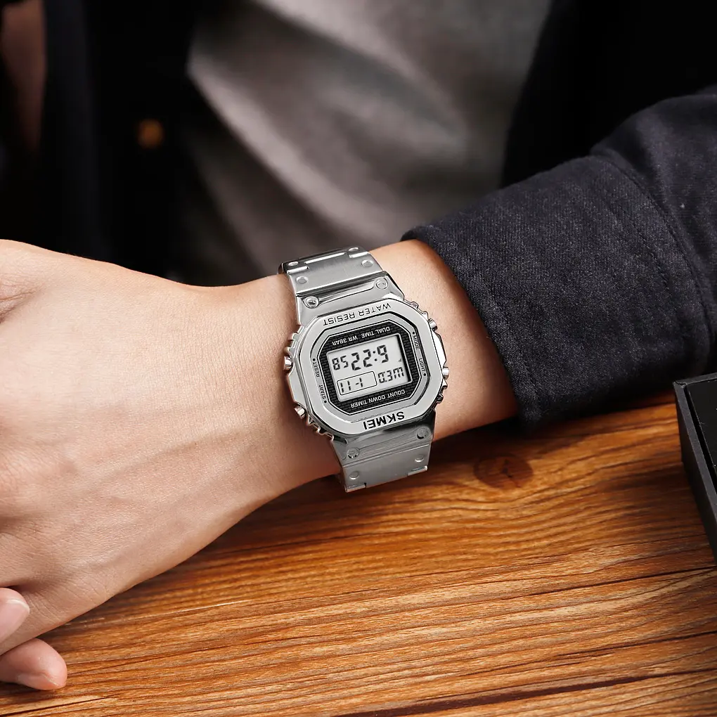 Наручний годинник чоловічий 1456SI Silver Skmei acs0030727 - фото 4