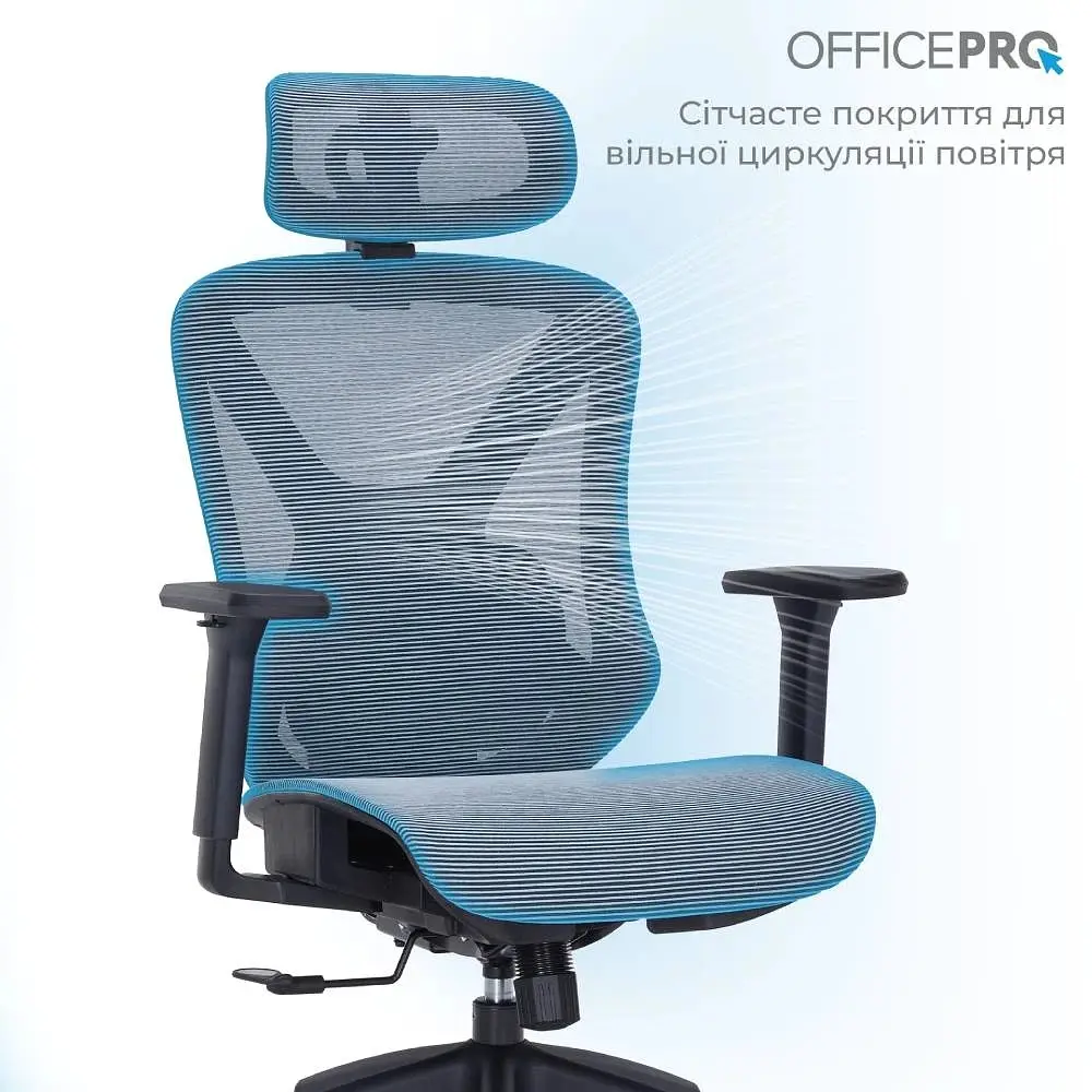 Офисное кресло Officepro AtlasOC630-B-DG-DG Black/Dark Gray (OC630-B-DG-DG) - фото 13