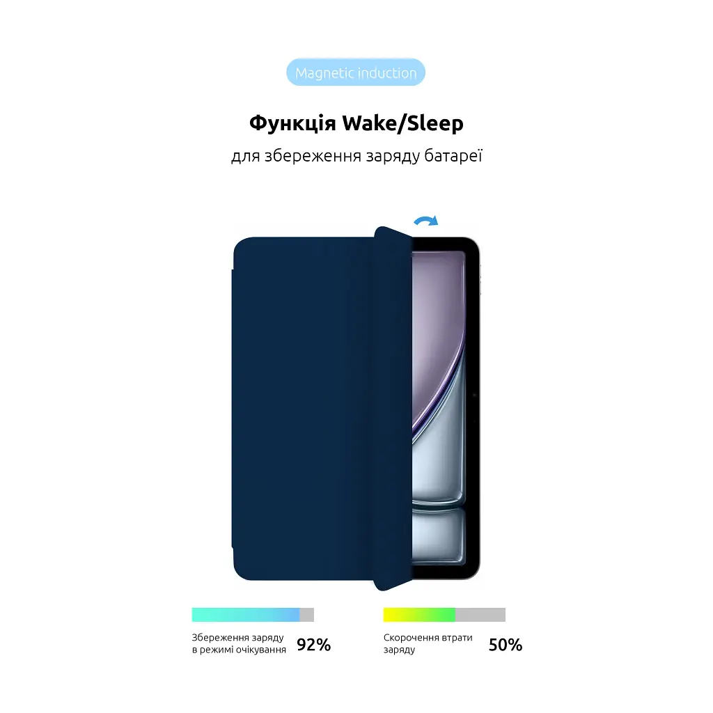 Чохол до планшета Armorstandart Smart Case iPad Air 11 2024 Midnight Blue (ARM78295) - фото 4