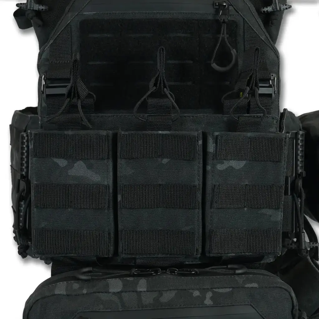 Плитоноска Kiborg GU gen.2 + 6 підсумків Black Multicam (1000-k77002) - фото 9