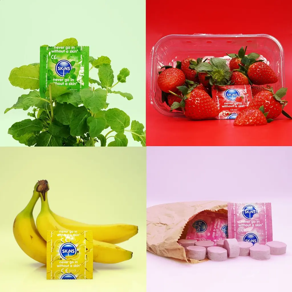Презервативы Skins со вкусами в ассортименте - фото 2