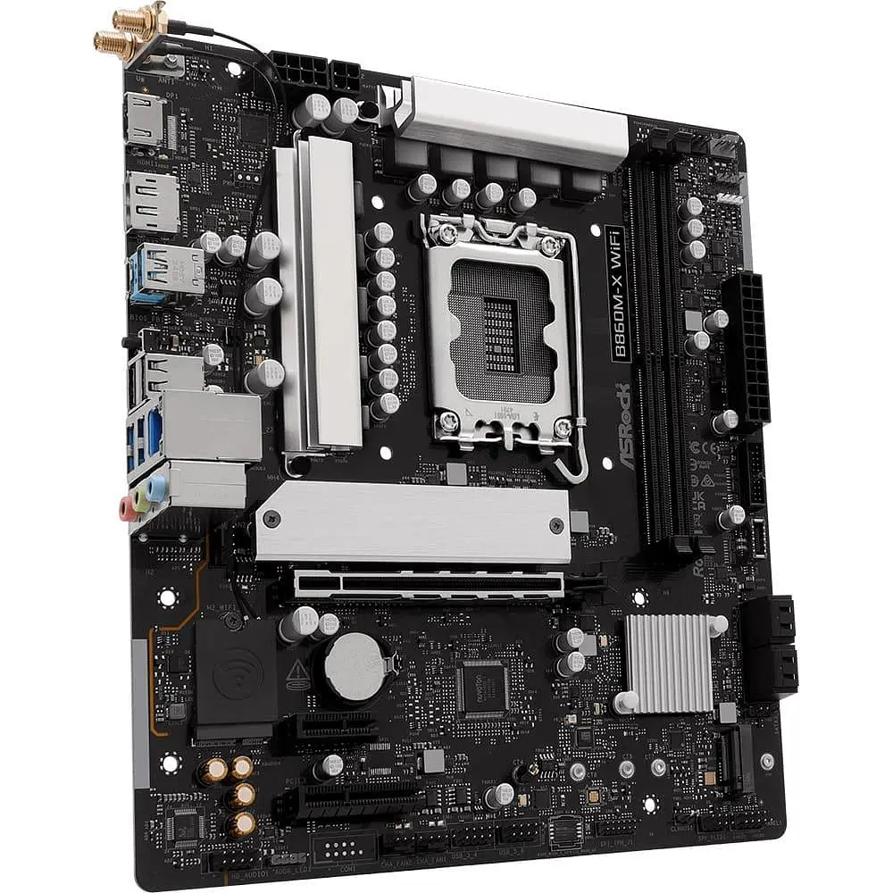Материнська плата ASRock B860M-X WIFI (B860M-X WIFI) (Socket 1851, Intel B860, Micro-ATX) - фото 3
