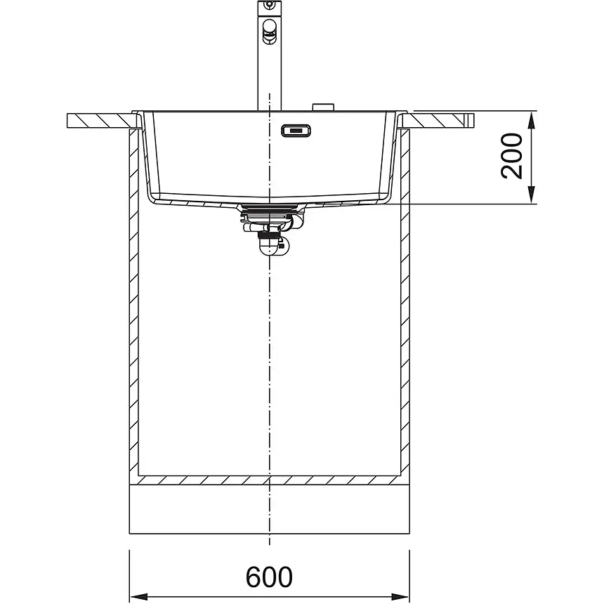 Кухонная мойка Franke MRG 610-54 FTL (114.0668.903) гранитная - врезная - Чёрный матовый - фото 3