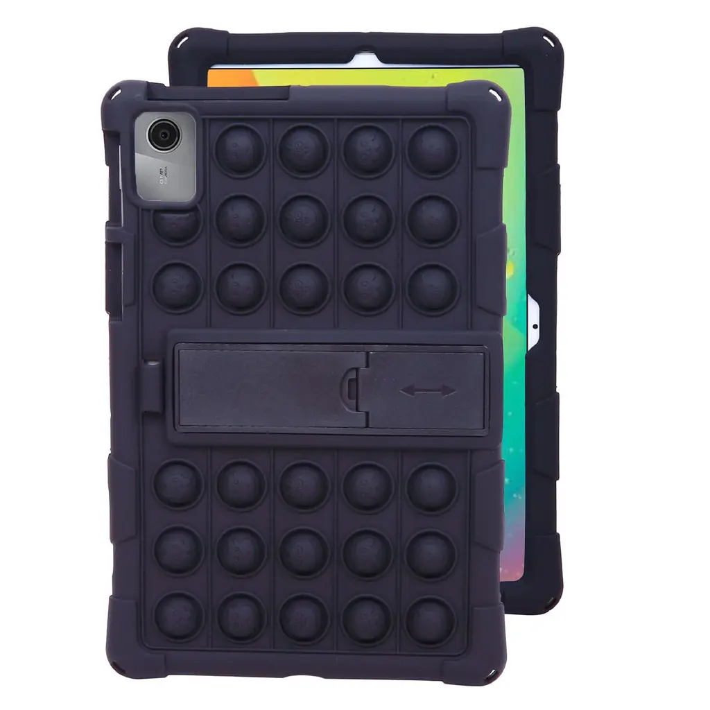Чехол SoftGel Kids детский pop-it Lenovo Tab M11 TB330 TB331 Черный - фото 2