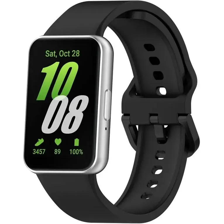 Ремінець DK для Samsung Galaxy Fit3 (R390) Silicone Sport Band (black) - фото 2