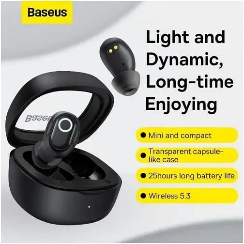 Навушники Baseus Bowie WM02 True Wireless Earphones чорні NGTW370201 - фото 7