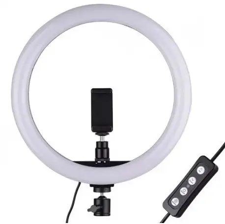 Кільцева LED лампа Light Ring 26 см штатив 102 см для студійного освітлення - фото 2