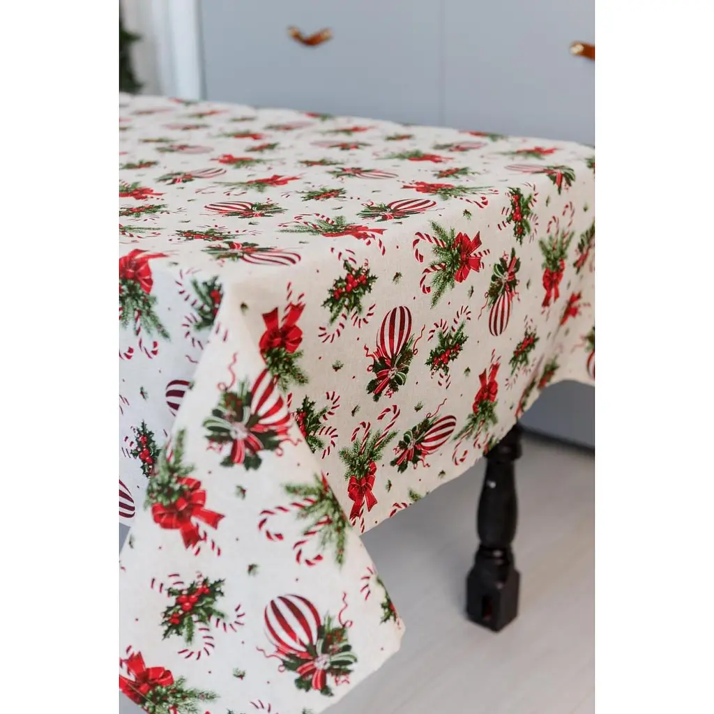 Скатерть Прованс Stripe Balls 120 x 136 см (42161) - фото 4