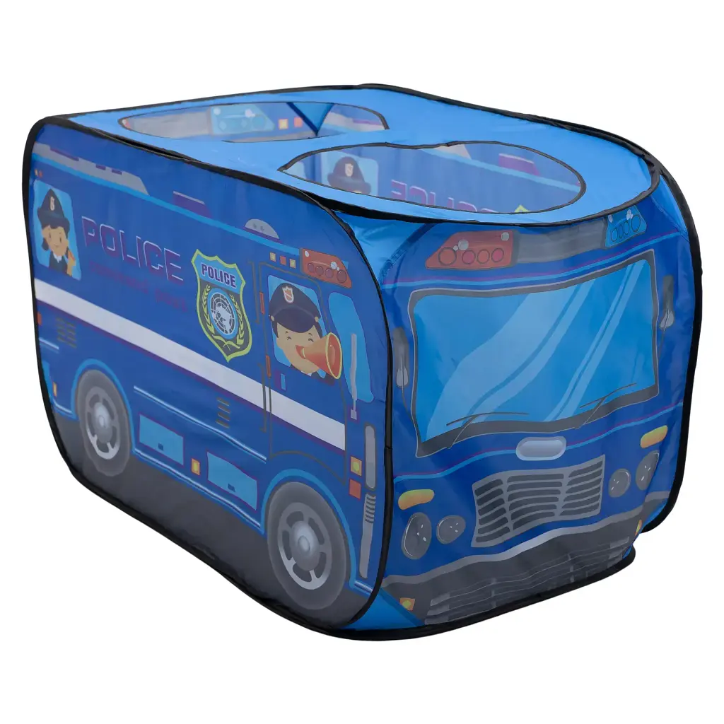 Намет дитячий ігровий LUGI HP-S-5NDBL Поліцейська машина 110х70х66 см синій - фото 2