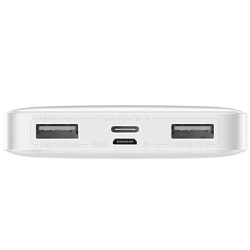 Внешний аккумулятор Baseus Bipow Overseas 10000 mAh 15W (PPBD050002 / PPBD10) белый - фото 6