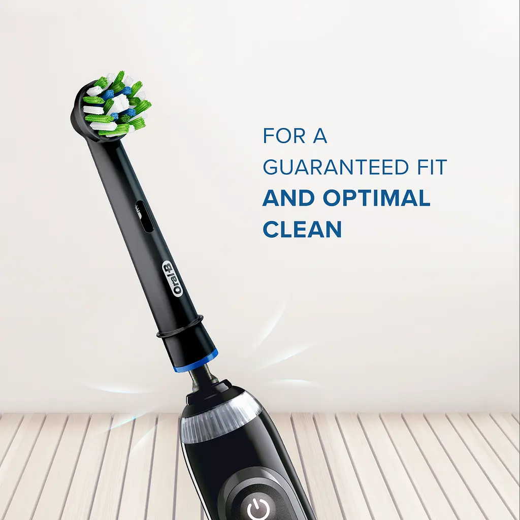 Насадки для электрической зубной щётки Oral-B Cross Action CleanMaximiser Black, 2 шт. - фото 5