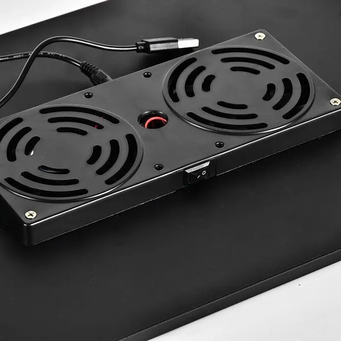 Чорний столик підставка для ноутбука з охолодженням Laptop Table T8 - фото 4