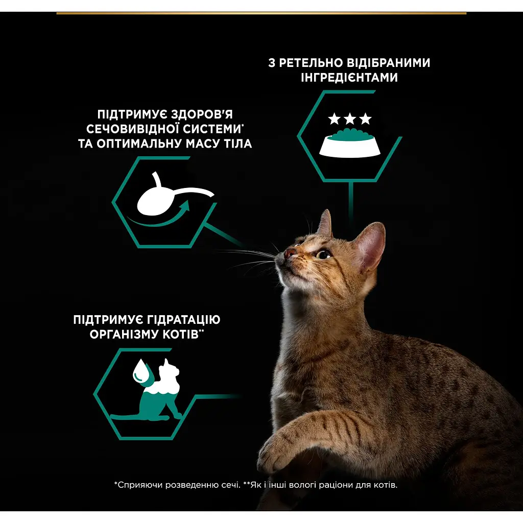 Вологий корм для дорослих котів після стерилізації Purina Pro Plan Sterilised шматочки у паштеті з тунцем та лососем 85 г (12458938) - фото 6
