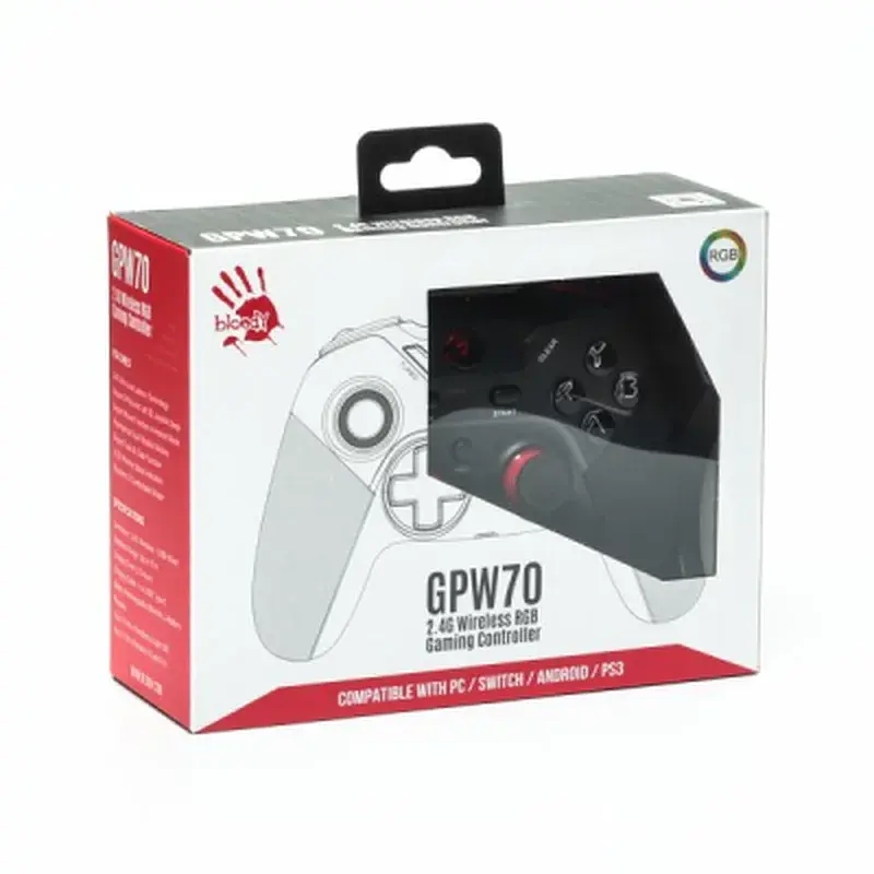 Геймпад A4Tech Bloody GPW70 Wireless/USB Sports Black (4711421995801) - фото 9
