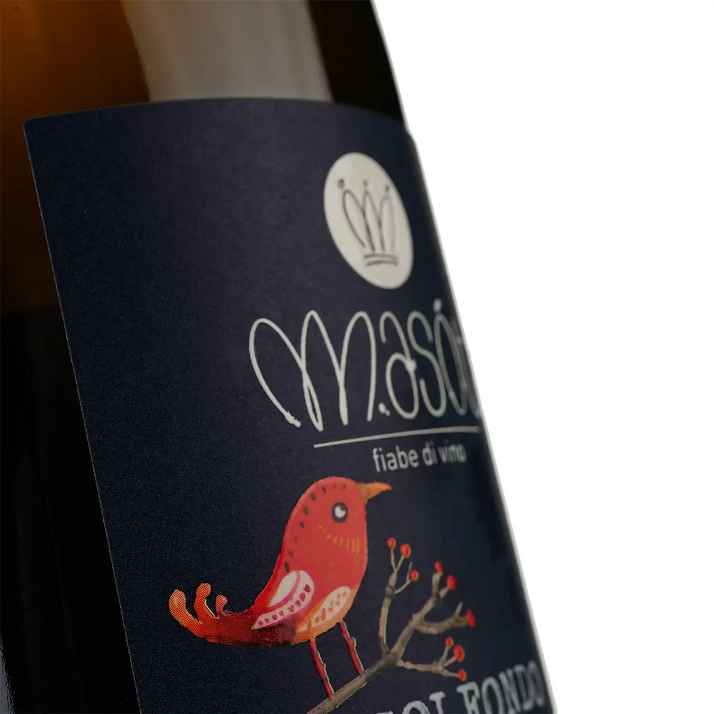 Ігристе вино Masot Colfondo, біле, нон-дозаж, 11%, 0,75 л - фото 3