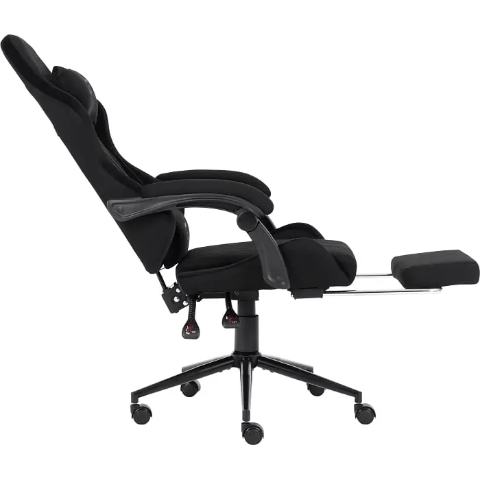 Геймерське крісло GT Racer чорне (X-2324 Fabric Black Suede) - фото 6