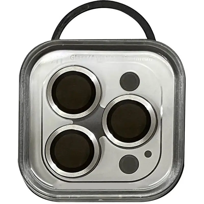 Захисне скло на камеру Epik Metal Classic Silver для Apple iPhone 12 Pro Max в упаковці сріблясте - фото 2