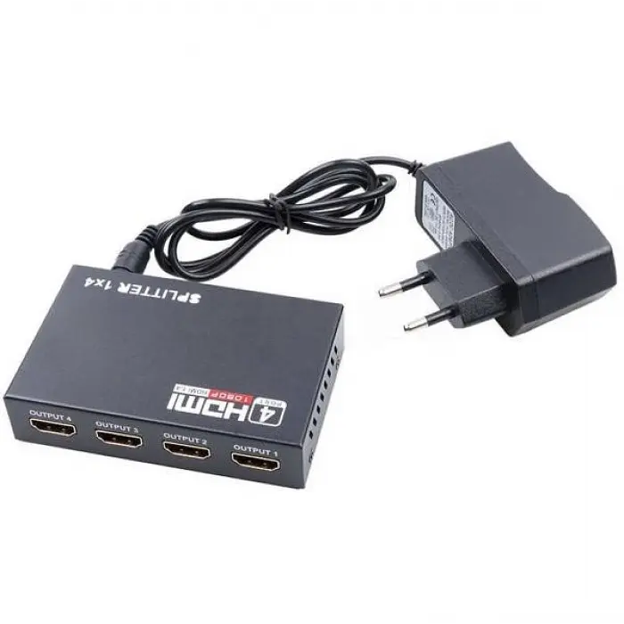 HDMI розгалужувач на 4 порти, спліттер для відеосигналу - фото 3