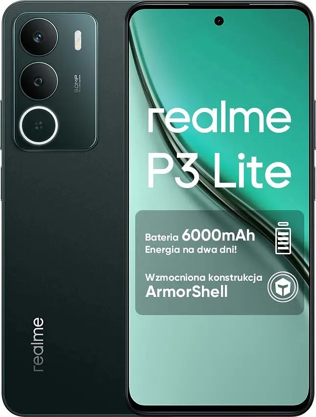 Смартфон REALME P3 Lite 4/128GB Global NFC Green - фото 2