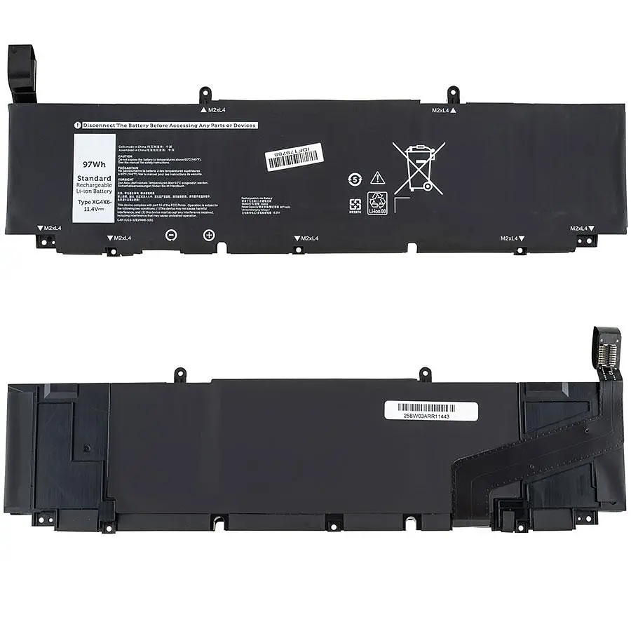 Батарея для ноутбука Dell 01RR3 (Precision: 5750 5760) 11.4V 8071mAh Чорний - фото 2