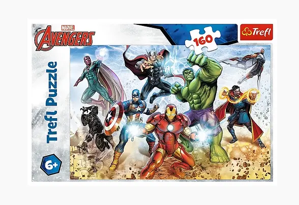 Пазлы "Готовы спасать мир. Марвел: Мстители" 160элементов 15368 Trefl, в коробке (5900511153682) - фото 2