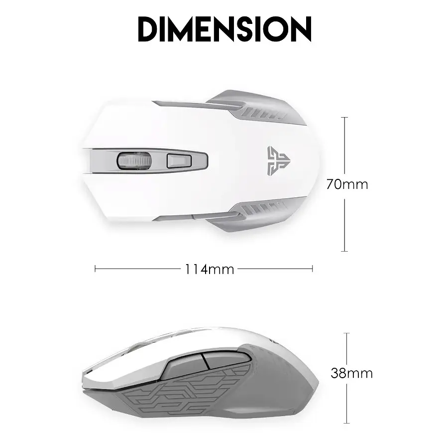 Игровая беспроводная мышь Fantech WG-10 RAIGORII PixArt 10G White - фото 8